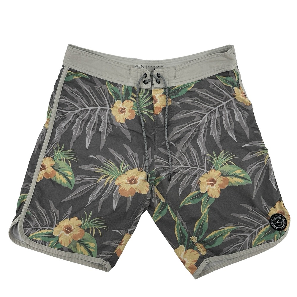 Lost Enterprises Lost at Sea Swim Trunks Mens Size 32 Board Shorts Floral Surf
